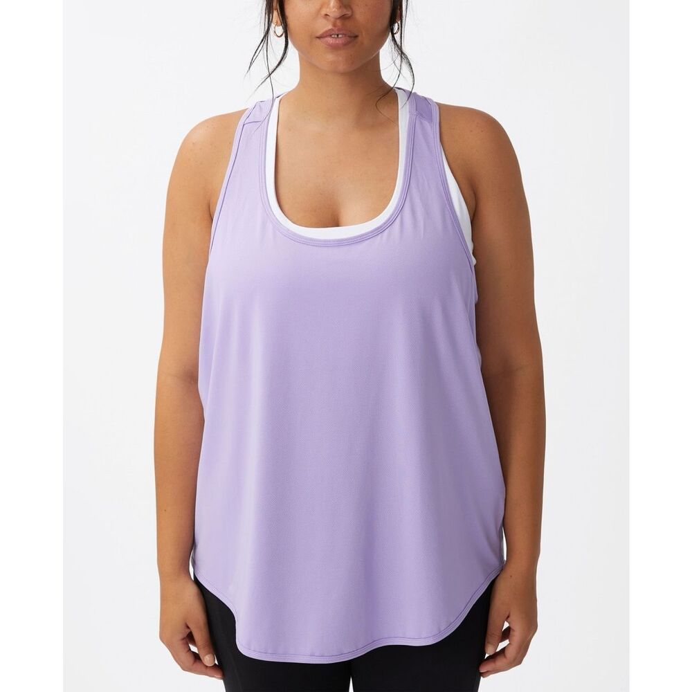 Cotton:on Womens Trendy Plus Size Active Training Tank Top Size 16